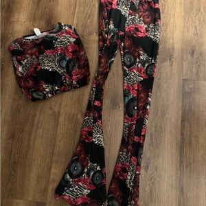 Floral Patterned Women's Pants